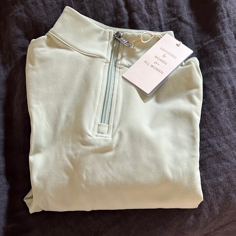 Vitality refine cropped zip halogen